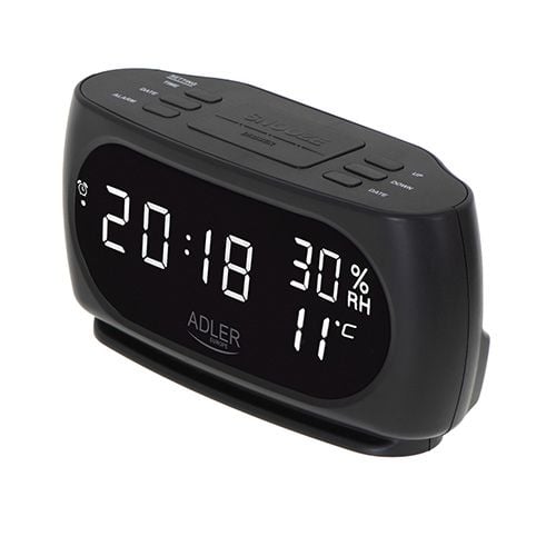 Adler AD 1186, Digital väckarklocka, Svart, LED, AC, 182 mm, 88 mm