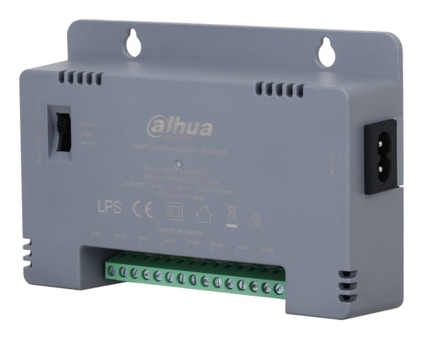 Dahua Technology PFM344D-8CH-EN, Virtalähde, Sisätila, Dahua, Harmaa, Seinä, Tulenkestävä