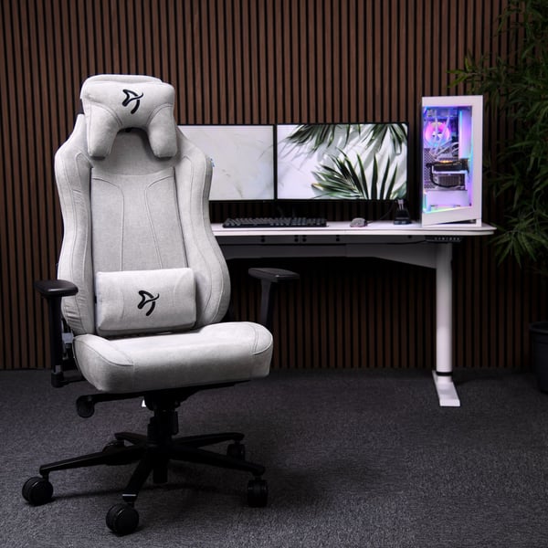 Arozzi Vernazza Soft Fabric - Gaming chair - Light Grey