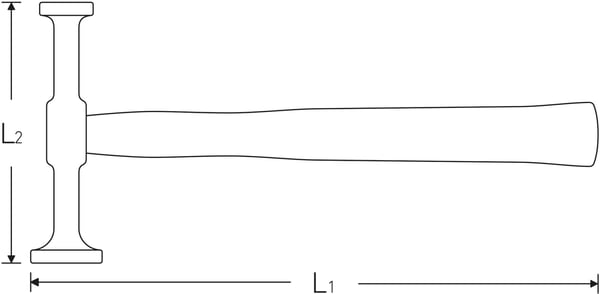 STAHLWILLE 70130012, Dødslagshammer, 545 g