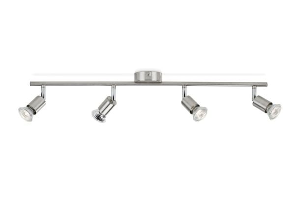 Philips myLiving Limbali tak-/väggspotlight 4 x, Skena för spotlight, GU10, 4 lampor, LED, 230 V, Krom