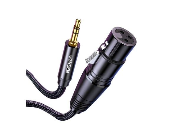 Ugreen 20763, XLR, Hunstik, 3.5mm, Hanstik, 1 m, Lajittelu