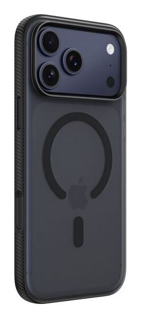 Belkin SheerForce Grip Series - Baksidedeksel for mobiltelefon - MagSafe-samsvar - laget av resirkulerte materialer - svart - for Apple iPhone 17 P...