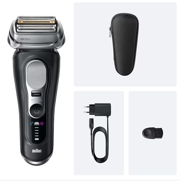 Braun Series 9 Pro+ 9600s partakone, 60 min, musta