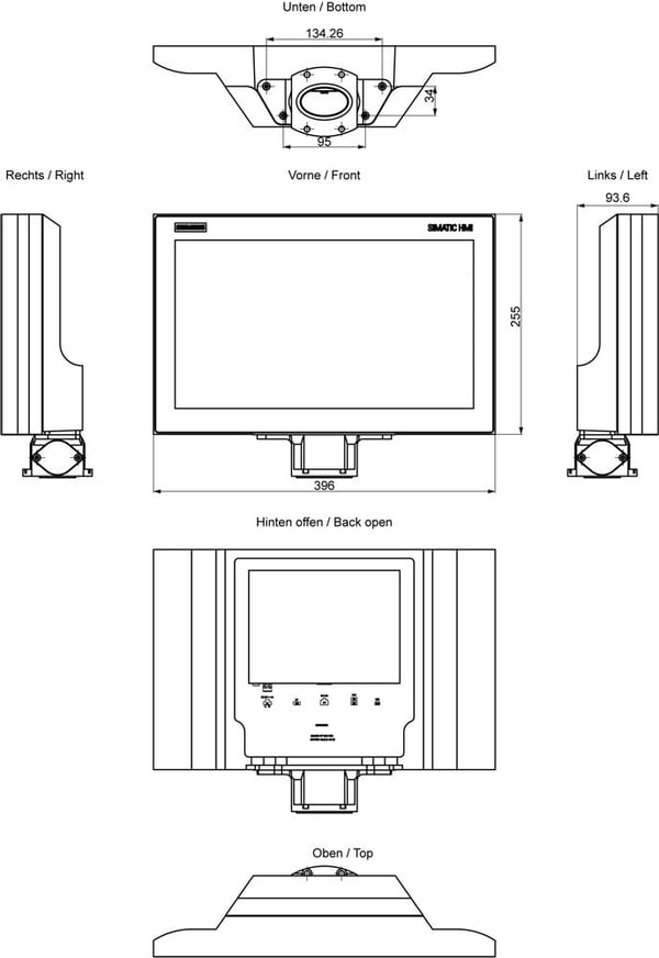 Siemens Elektroinstallation, 1080 x 1920 pixlar, 255 mm, 7,45 kg, 620 mm, 505 mm, 230 mm