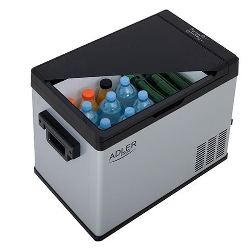 Adler AD 8081 kompressorikylmälaukku 40 L 40 dB, hopea