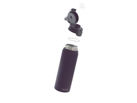 SIGG 6021.30, Päivittäinen käyttö, 750 ml, Kääntökansi, Ruostumaton teräs, Lila, Aikuinen