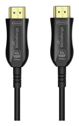 MediaRange MRCS221, 10 m, HDMI Type A (Standard), HDMI Type A (Standard), 3D, 18 Gbit/sek., Lajittelu