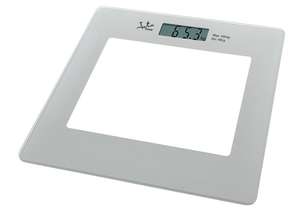 JATA 290, Elektronisk personvekt, 150 kg, 100 g, Sølv, kg, lb, firkant
