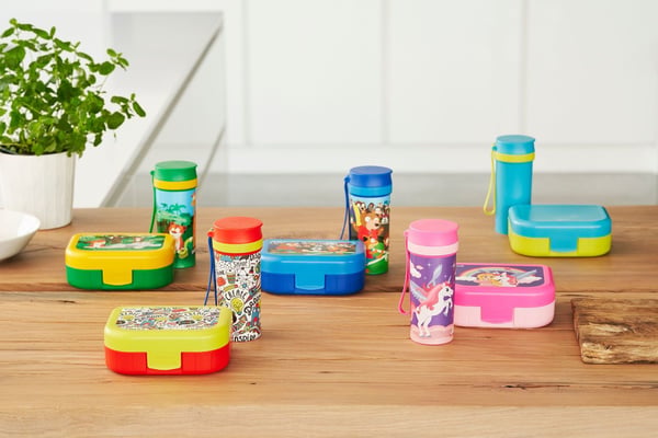 Rotho 1016410599WS, Lunsjbeholder, Barn, Blå, Flerfarget, Plast, Bilde, Rektangulær