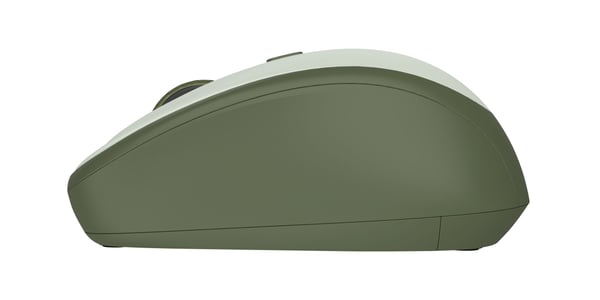 Trust Yvi+ - Mus - stille - optisk - 4 knapper - trådløs - 2.4 GHz - USB trådløs mottaker - grønn