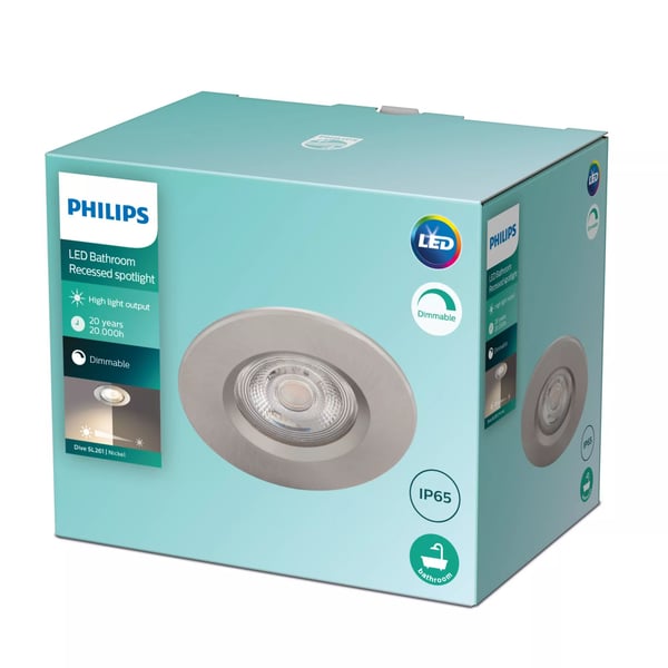 Philips Toiminnollinen Dive upotettava kohdevalaisin, LED, 2700 K, 220-240 V, Nikkeli