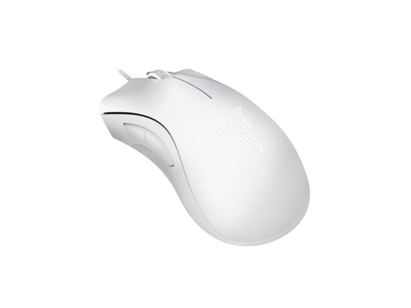 Razer DeathAdder Essential - Mus - ergonomisk - högerhänt - optisk - 5 knappar - kabelansluten - USB - Vit