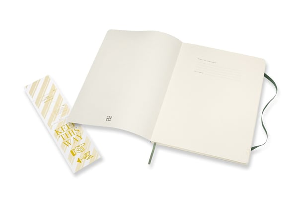 Moleskine Classic, Monokromatiskt, Grön, 192 ark, 70 g/m ^, Mjukt omslag, Universal