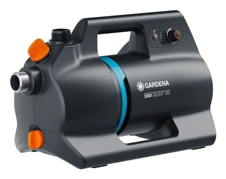 Gardena 14610-20, 180 W, Batteri, 3 stang, 3000 l/t, IPX4, Svart, Blå