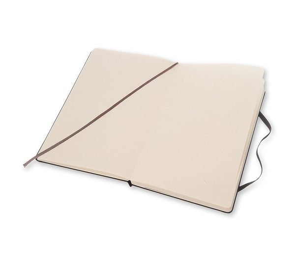 Moleskine Classic, Yksivärinen, Musta, 240 arkkia, 70 g/m², Pisteruudukkopaperi, Kovakantinen