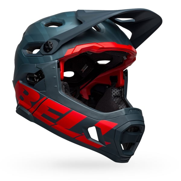 Bell Helmets Super DH Spherical, Heldekkende hjelm, Innformet, Hjelmvisir, Matt