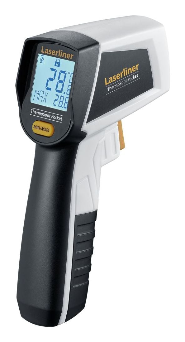 Laserliner ThermoSpot Pocket, 95 mm, 132 mm, 37 mm, 144 g, Svart, Grå, °C