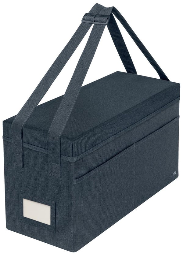 Leitz Fabric Storage - Förvaringspåse - 3 utrymmen - sammetsgrå