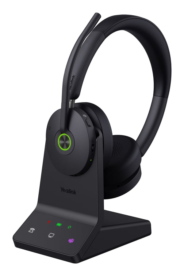 Yealink WH68 Workstation - Hodesett - on-ear - DECT / Bluetooth - trådløs - aktiv støydemping - UC-sertifisert