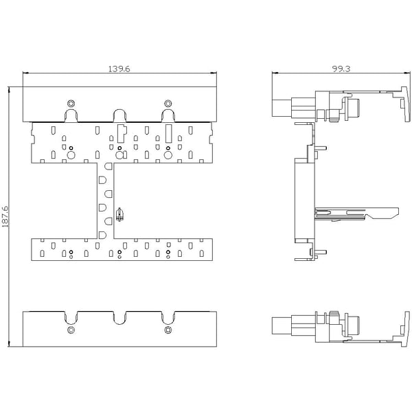 Siemens 3VA9124-0KP10 effektkontakt-tilbehør 1 stk