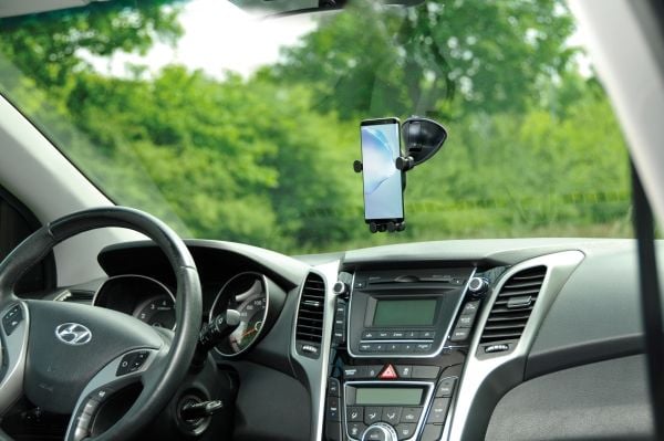 Vivanco Windshield Butler, Mobiltelefon / smartphone, Passiv hållare, Bil, Svart