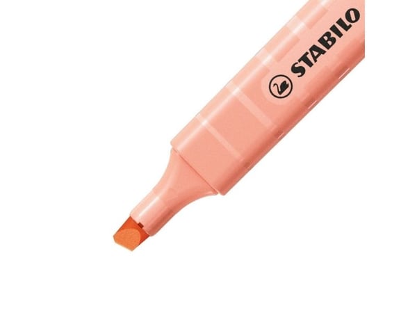 STABILO swing cool Pastel, 1 stykker, Fersken, Meisel tupp, Fersken, Hvit, Rund, 1 mm
