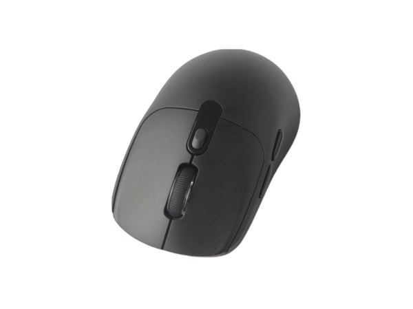 Equip 245123, Ambidextrous, Optisk, Trådlös RF + Bluetooth, 1600 DPI, Svart