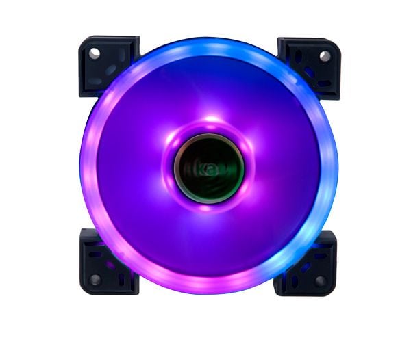 Akasa Vegas TLX, Fan, 12 cm, 1500 RPM, 23,8 dB, 35,2 cfm, Svart, Vit