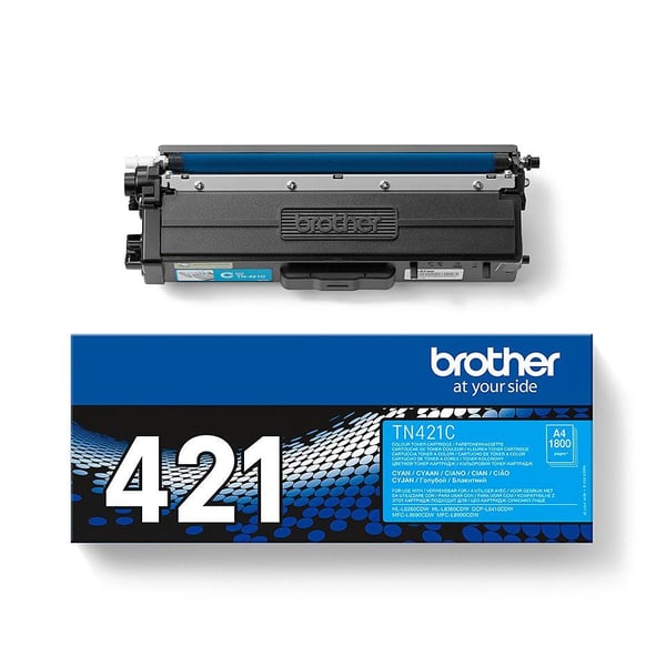 Brother TN421C - syaani - alkuperäinen - tonerpatron - Brother DCP-L8410, HL-L8260, HL-L8360, MFC-L8690, MFC-L8900, HL-L8260, HL-L8360, MFC-L8690, ...