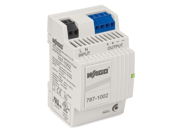 Wago 787-1002, 31,2 W, 85 - 264 V, 44 - 66 Hz, 0.7 A, Passiivinen, 10 ms