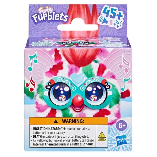 Furby Furblets Pep-Mint, Tegneseriefigur, 6 år, Interaktiv, Gir fra seg lyd, LR44
