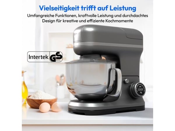 MEDION MD18440, 5 l, Grå, 1,5 l, Rostfritt stål, 1200 W, 442 mm