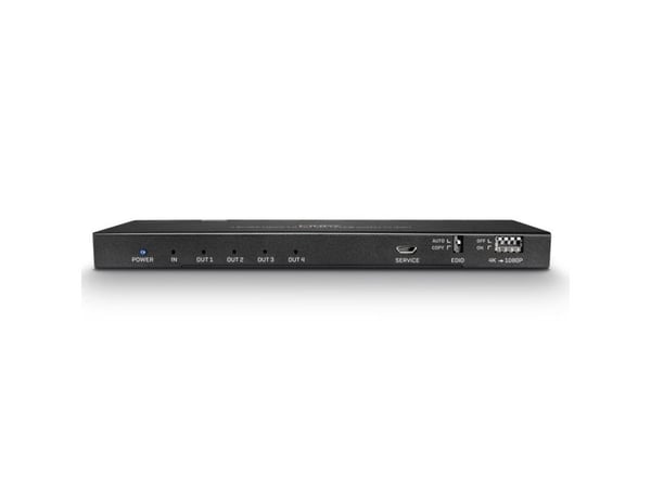 Lindy 38231, HDMI, 4x HDMI, 4096 x 2160 pikseliä, Musta, Metalli, 4K Ultra HD