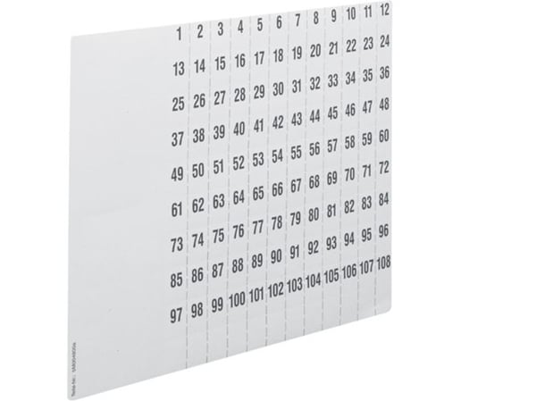 Hager ZZ90C, Hvit, firkant, Svart på hvitt, Universell, Papir, 108 stykker