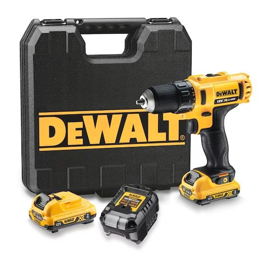 DeWALT DCD710D2-QW Sladdlös borr-/skruvdragare Li-Ion 12V 2.0Ah