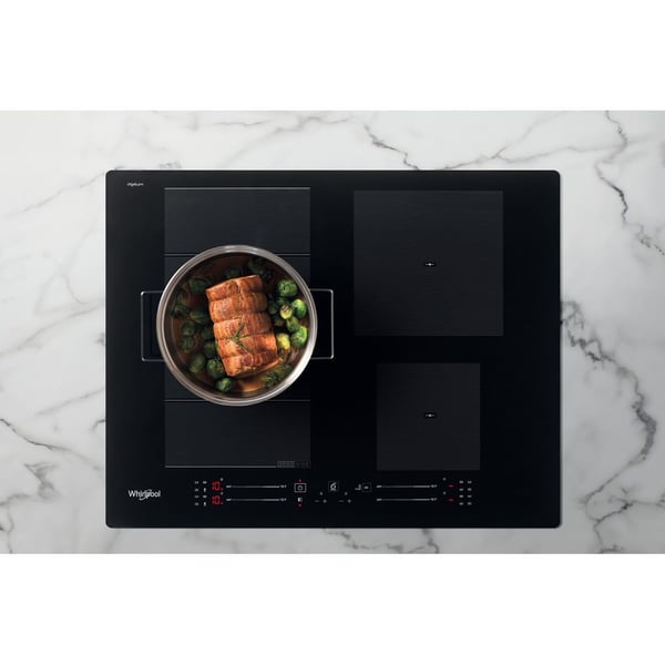Whirlpool WF S7560 NE induksjonstopp 60 cm 4 soner, svart