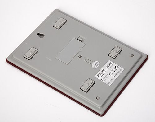 Adler AD 3138, Elektronisk kjøkkenvekt, 5 kg, 1 g, Rød, Benkeplate, Rektangel