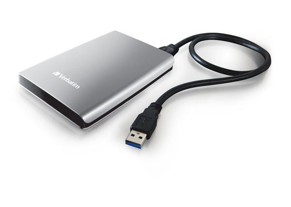 Verbatim Store 'n' Go Portable - Harddisk - 2 TB - ekstern (bærbar) - USB 3.0 - 5400 rpm - sølv