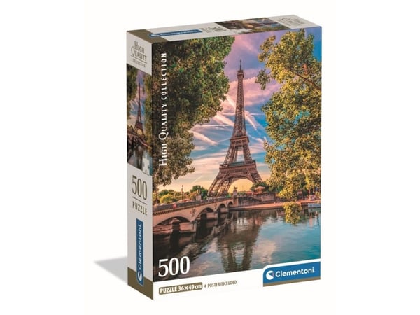 Clementoni Pussel HQC Along The Seine Compact Box, 500 bitar