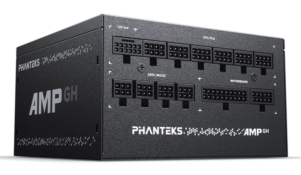 PHANTEKS AMP GH 1200W 80 PLUS Platinum virtalähde, PCIe 5.1, ATX 3.1 - 1200 wattia, musta