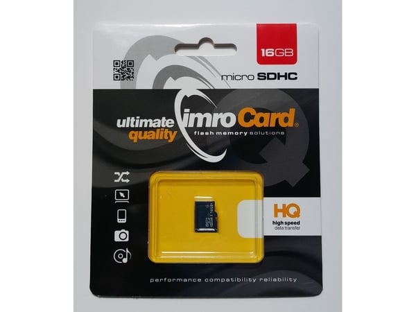 IMRO 10/16G UHS-I, 16 GB, MicroSDHC, Klasse 10, UHS-I, 82 MB/s, 21 MB/s