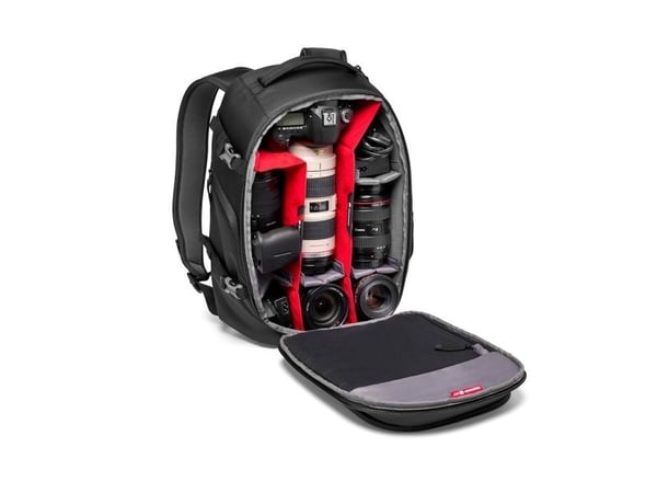 Manfrotto MB MA3-BP-GM, reppu, Universal, olkahihna, kannettavan tietokoneen lokero, musta