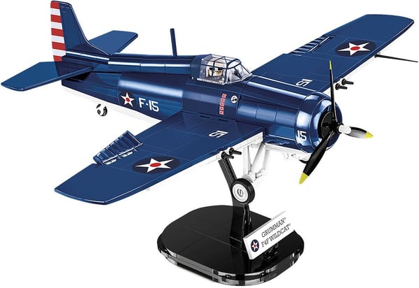 COBI F4F Wildcat - Northrop Grumman, Byggesett, 3 år, Plast, 375 stykker