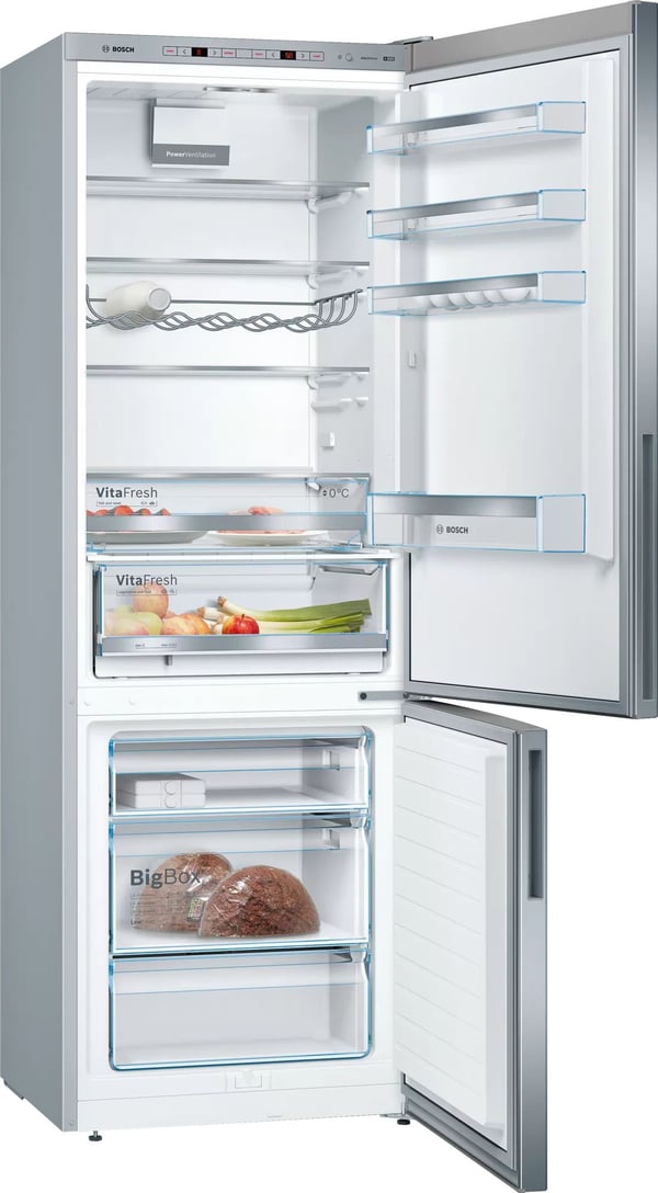 Bosch KGE49AICA Serie 6 kombiskap 419 L C 70 cm, rustfritt stål