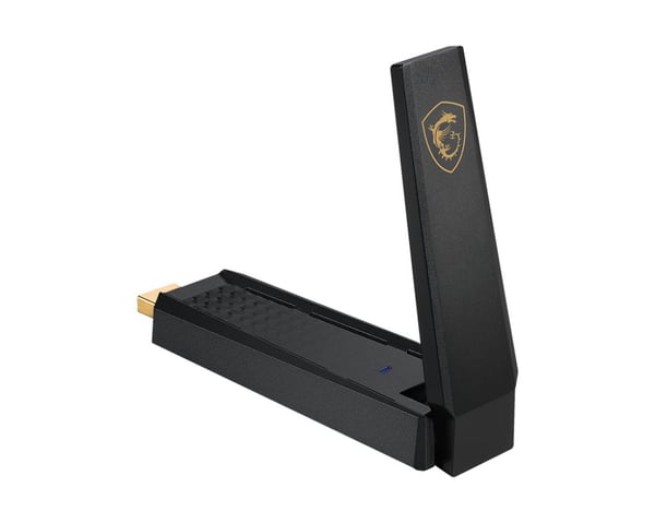 MSI AXE5400 - Nettverksadapter - USB 3.2 Gen 1 - Wi-Fi 6E