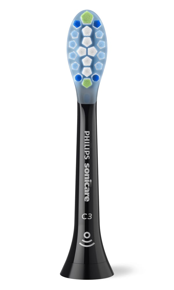 Philips Sonicare C3 Premium plakkforsvar tannbørstehoder – svart – 4-pakning
