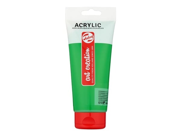 Talens Art Creation Acrylic Colour Tube Permanent Green Light 618