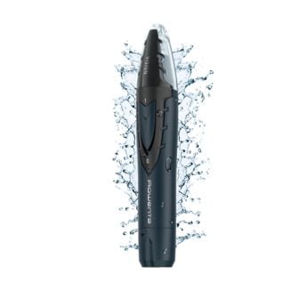 Rowenta Nose & Ear Clippers with 360° Rotating Blade System and Vision Technology Stainless Steel Blade Protective Cap Indolore TN3011F0