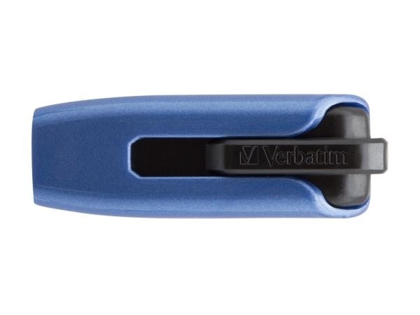 Verbatim Store 'n' Go V3 MAX - USB-flashstasjon - 128 GB - USB 3.0 - blå/svart